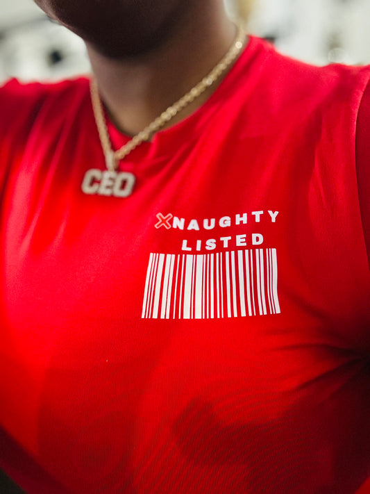 Santas NAUGHTY Scorpio - Women’s Premium Crop Top PJ Set