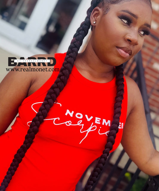 November Scorpio Premium Ribbed Tank Top