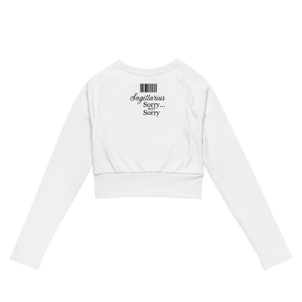 Sagittarius Sorry NOT Sorry - Women’s Premium Long Sleeve Crop Top
