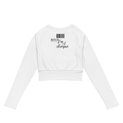 Bitch I’m A Scorpio - Women’s Premium Long Sleeve Crop Top