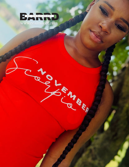 November Scorpio Premium Ribbed Tank Top